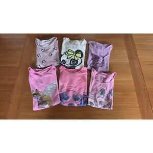 Girl's T-shirt Lot Size 10-12 Pre-owned READ Description